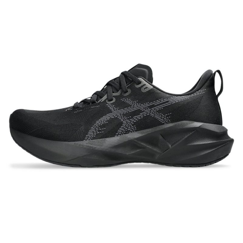 Asics รองเท้าวิ่งผู้ชาย Novablast 5 (2E) Wide | Black/Carrier Grey ( 1011B975-002 ) - Image 3