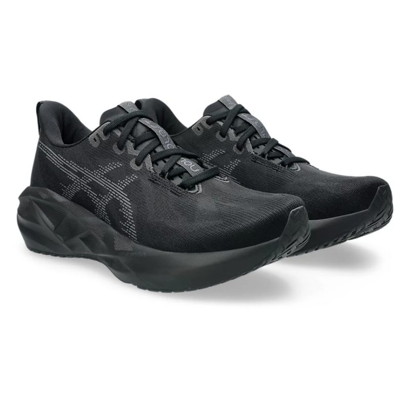 Asics รองเท้าวิ่งผู้ชาย Novablast 5 (2E) Wide | Black/Carrier Grey ( 1011B975-002 ) - Image 4