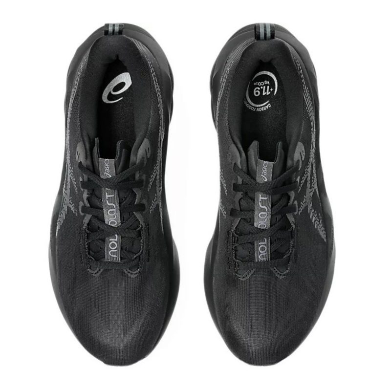 Asics รองเท้าวิ่งผู้ชาย Novablast 5 (2E) Wide | Black/Carrier Grey ( 1011B975-002 ) - Image 7