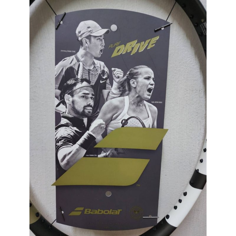 Babolat ไม้เทนนิส Pure Drive Wimbledon 2025 Tennis Racket G2 | Gold/Black ( 101544 ) - Image 5
