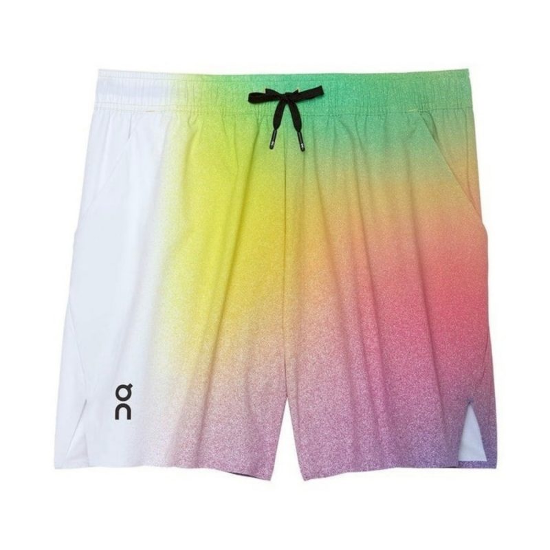 On กางเกงเทนนิสผู้ชาย Men’s Court Shorts | White/Indigo ( 1ME12310629 )