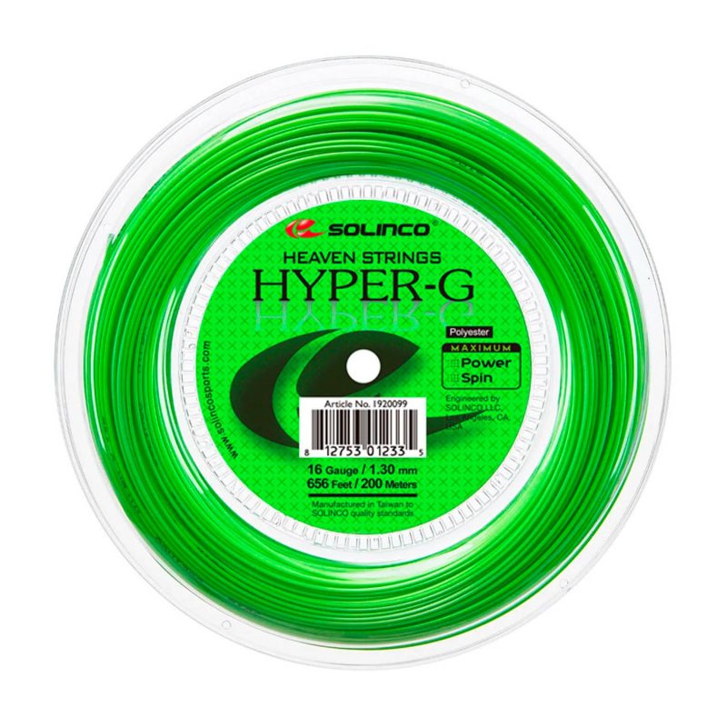 Solinco เอ็นไม้เทนนิส Hyper-G Soft 16/1.30mm Tennis String Reel | Bright Green ( 1920099 ) - Image 4