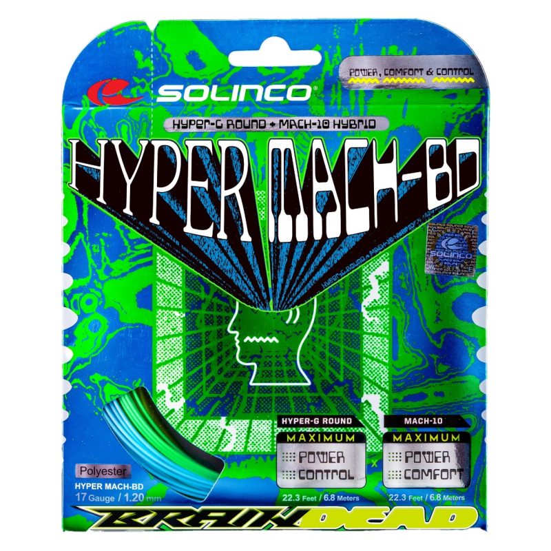 Solinco เอ็นไม้เททนิส Hyper-Mach BD 17G/1.20mm Tennis String Reel | Green/Blue ( 1920617 )