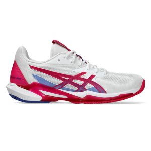 Asics รองเท้าเทนนิสผู้หญิง Solution Speed FF 3 | White/Bright Rose ( 1042A250-103 )