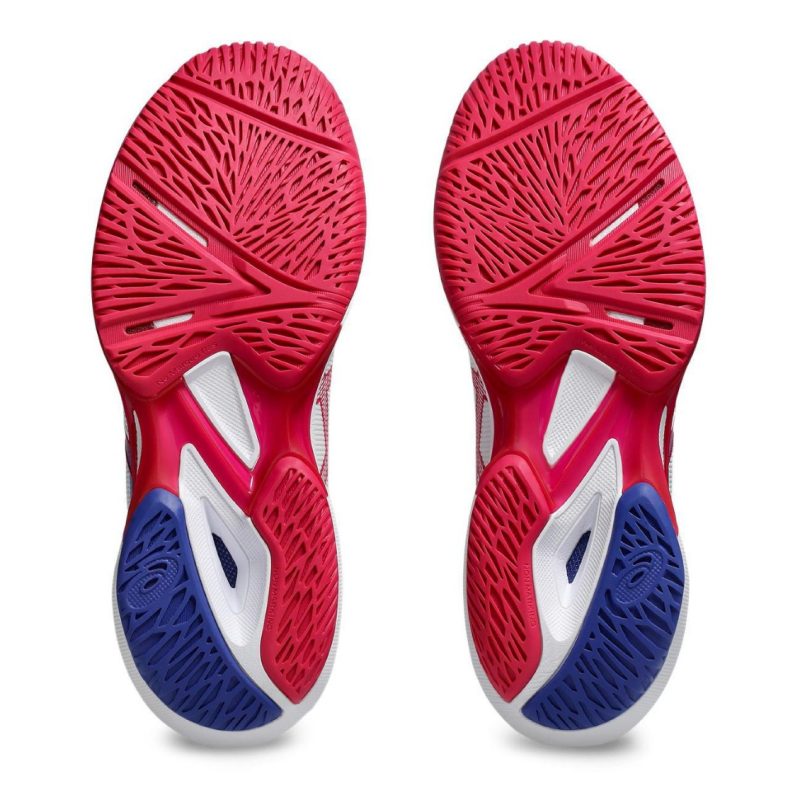 Asics รองเท้าเทนนิสผู้หญิง Solution Speed FF 3 | White/Bright Rose ( 1042A250-103 ) - Image 7