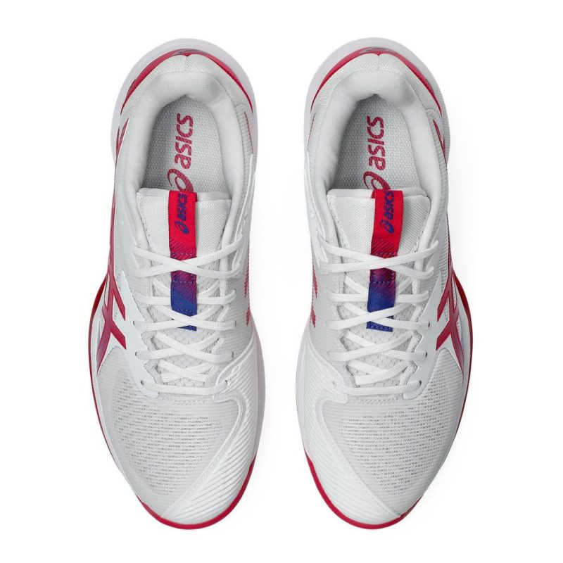 Asics รองเท้าเทนนิสผู้หญิง Solution Speed FF 3 | White/Bright Rose ( 1042A250-103 ) - Image 8