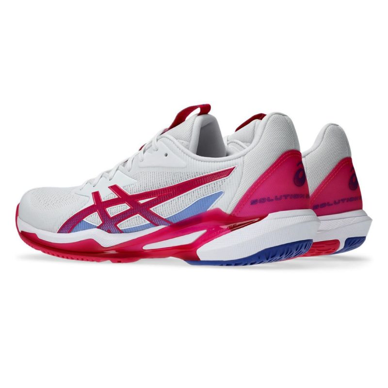 Asics รองเท้าเทนนิสผู้หญิง Solution Speed FF 3 | White/Bright Rose ( 1042A250-103 ) - Image 3