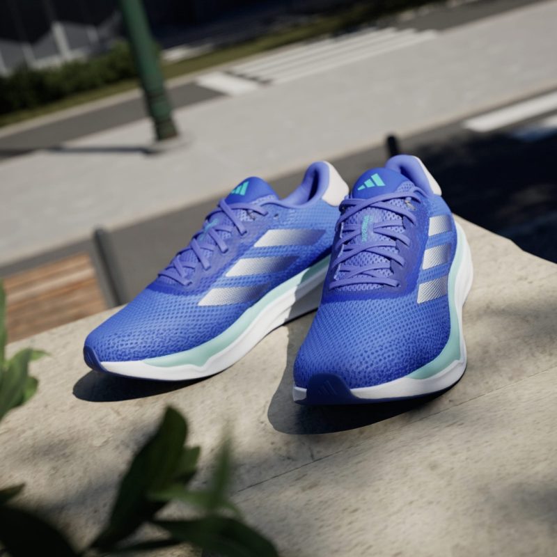 Adidas รองเท้าวิ่งผู้ชาย Supernova Stride Running | Cobalt Blue / Zero Metalic / Flash Aqua( ID3692 ) - Image 5