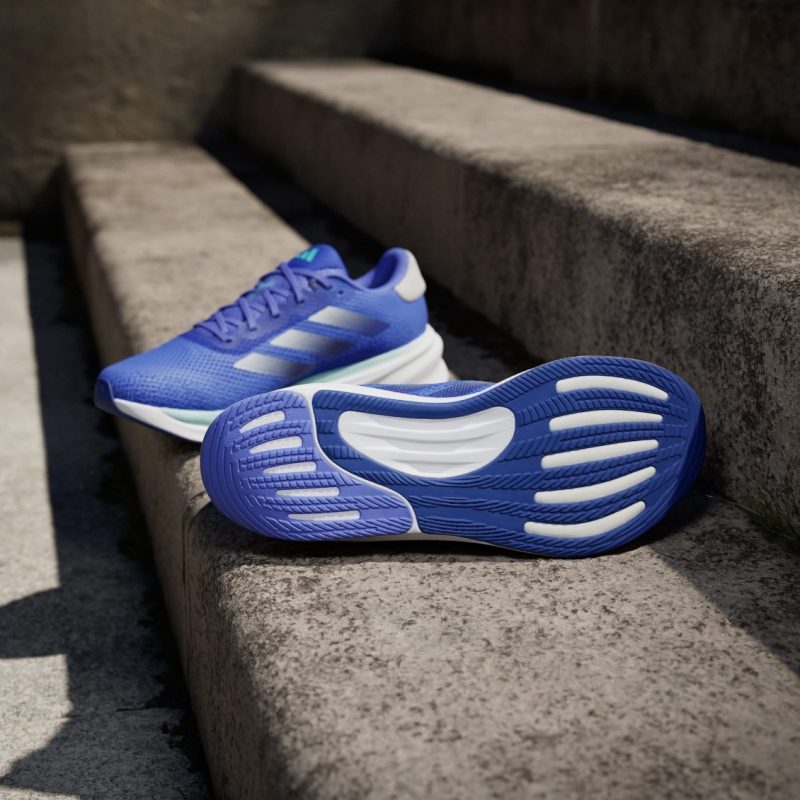 Adidas รองเท้าวิ่งผู้ชาย Supernova Stride Running | Cobalt Blue / Zero Metalic / Flash Aqua( ID3692 ) - Image 4