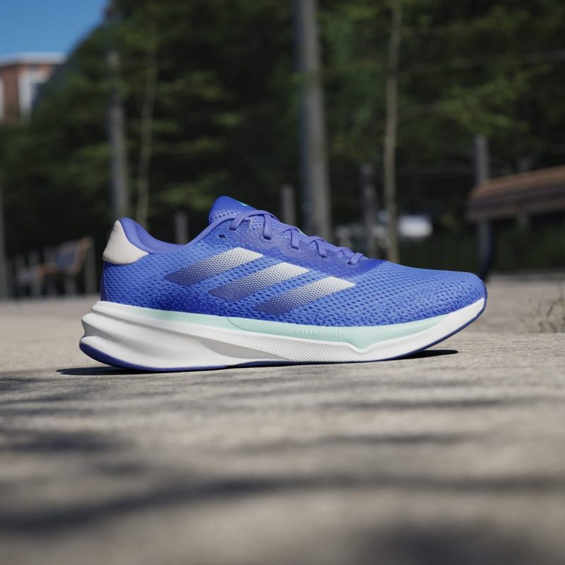 Adidas รองเท้าวิ่งผู้ชาย Supernova Stride Running | Cobalt Blue / Zero Metalic / Flash Aqua( ID3692 ) - Image 2