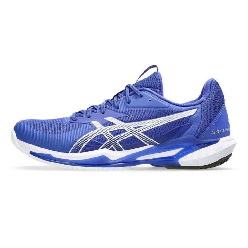 Asics รองเท้าเทนนิสผู้ชาย Solution Speed FF 3 | Dark Cobalt/White ( 1041A438-401 ) - Image 4