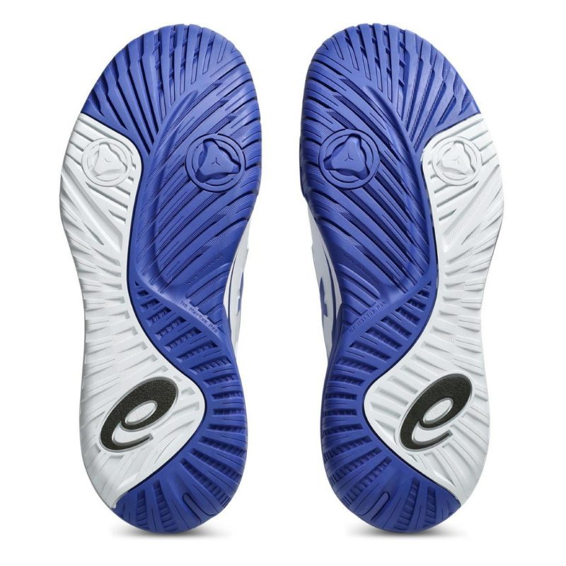 Asics รองเท้าเทนนิสผู้ชาย Gel-Resolution X Wide (2E) | White/Dark Cobalt ( 1041A487-101 ) - Image 8