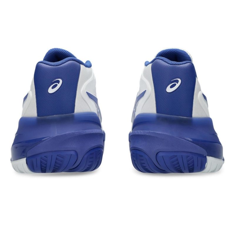 Asics รองเท้าเทนนิสผู้ชาย Gel-Resolution X Wide (2E) | White/Dark Cobalt ( 1041A487-101 ) - Image 6