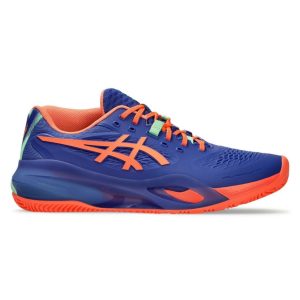 Asics รองเท้าเทนนิสผู้ชาย Gel-Resolution X Padel | Dark Cobalt/Vivid Coral ( 1041A492-402 )