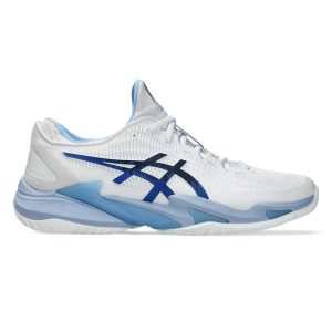 Asics รองเท้าเทนนิสผู้ชาย Court FF 3 Novak | White/Tuna Blue ( 1041A522-967 )