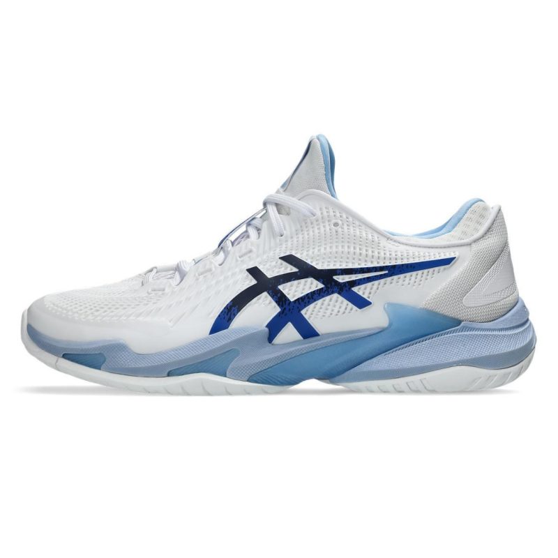 Asics รองเท้าเทนนิสผู้ชาย Court FF 3 Novak | White/Tuna Blue ( 1041A522-967 ) - Image 4
