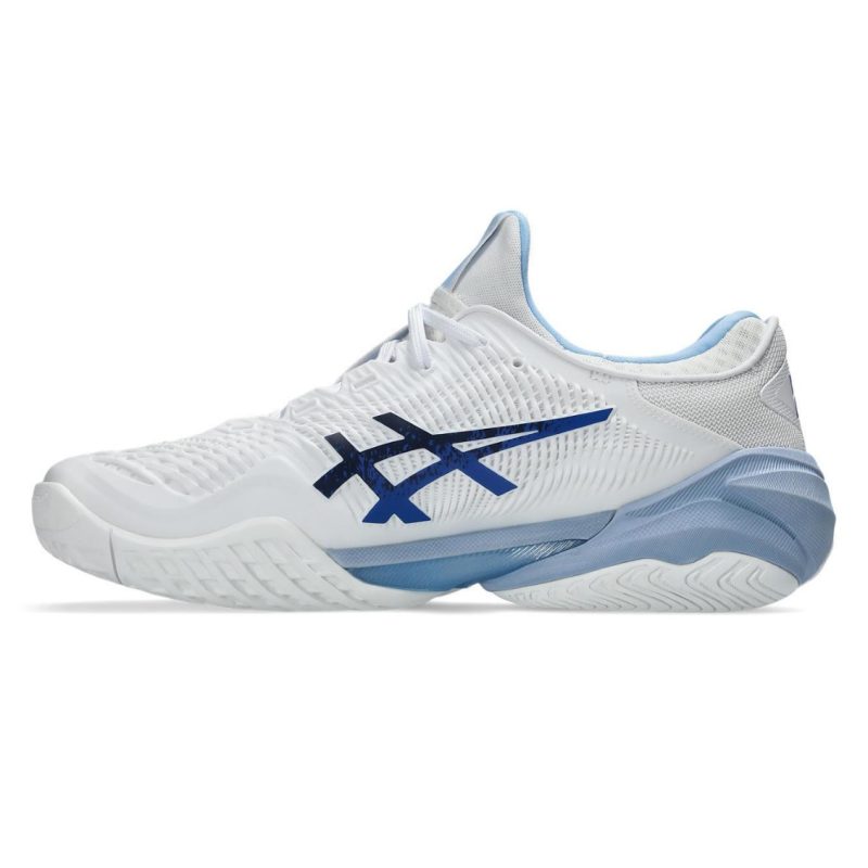 Asics รองเท้าเทนนิสผู้ชาย Court FF 3 Novak | White/Tuna Blue ( 1041A522-967 ) - Image 5