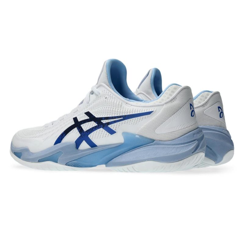 Asics รองเท้าเทนนิสผู้ชาย Court FF 3 Novak | White/Tuna Blue ( 1041A522-967 ) - Image 3