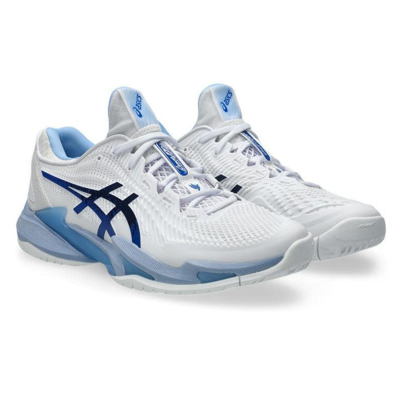 Asics รองเท้าเทนนิสผู้ชาย Court FF 3 Novak | White/Tuna Blue ( 1041A522-967 ) - Image 2