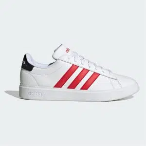 Adidas รองเท้าผ้าใบผู้ชาย Grand Court 2.0 | Cloud White/Better Scarlet/Core Black ( FZ6363 )