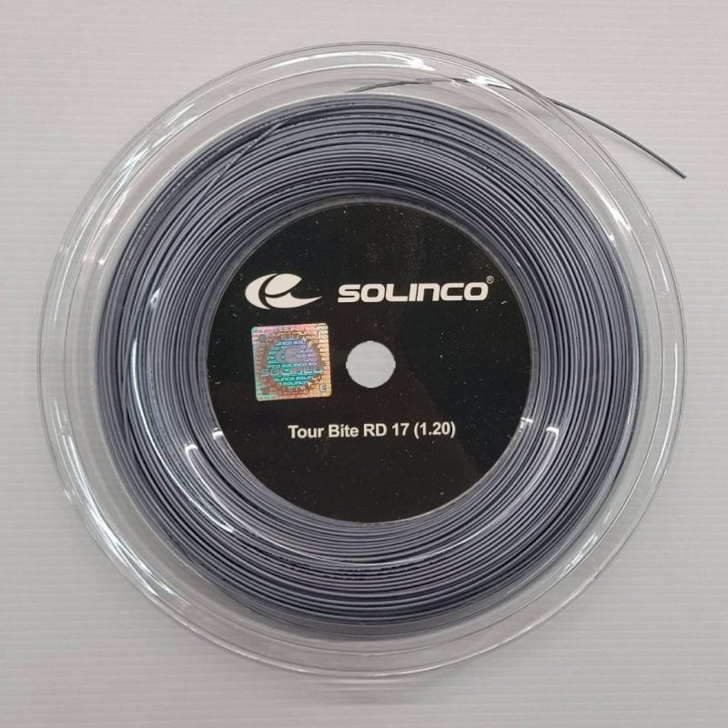 Solinco เอ็นไม้เทนนิส Tour Bite 17G/1.20mm Tennis String Reel | Grey ( TOURBITERD17CUT )