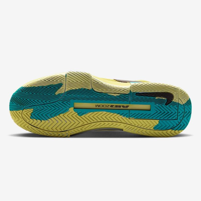 Nike รองเท้าเทนนิสผู้ชาย GP Challenge 1 Premium | High Voltage/Mineral Teal/Luminous Green/Cave Stone ( HF1173-300 ) - Image 2