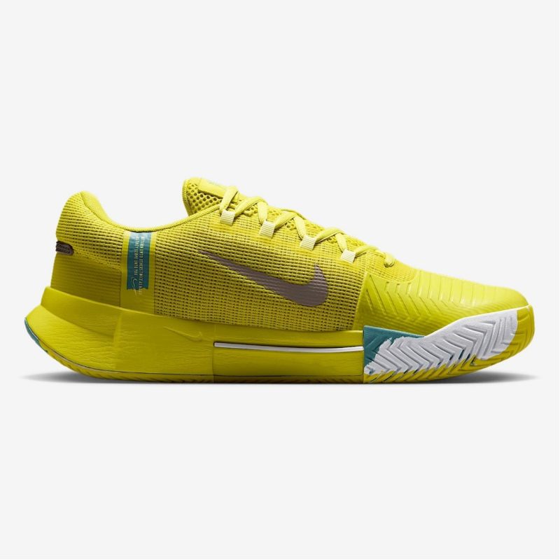 Nike รองเท้าเทนนิสผู้ชาย GP Challenge 1 Premium | High Voltage/Mineral Teal/Luminous Green/Cave Stone ( HF1173-300 ) - Image 3