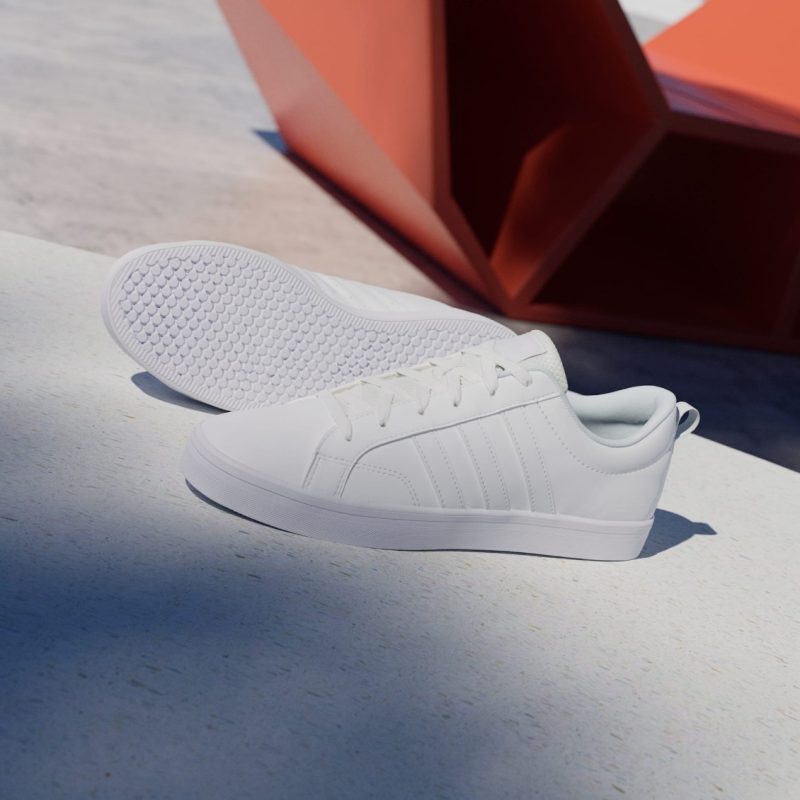 Adidas รองเท้าผ้าใบผู้ชาย VS Pace 2.0 Lifestyle Skateboarding | Cloud White / Cloud White / Cloud White ( HP6012 ) - Image 3