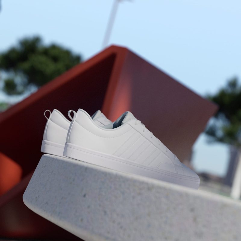 Adidas รองเท้าผ้าใบผู้ชาย VS Pace 2.0 Lifestyle Skateboarding | Cloud White / Cloud White / Cloud White ( HP6012 ) - Image 5