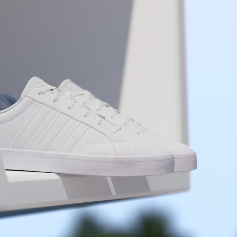 Adidas รองเท้าผ้าใบผู้ชาย VS Pace 2.0 Lifestyle Skateboarding | Cloud White / Cloud White / Cloud White ( HP6012 ) - Image 9