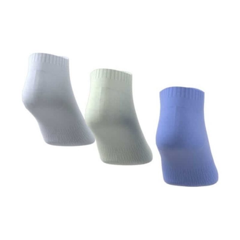 Adidas ถุงเท้า Cushioned Low-Cut Socks 3 Pairs | Blue Fusion/Linen Green/Halo Blue ( IC1334 ) - Image 4