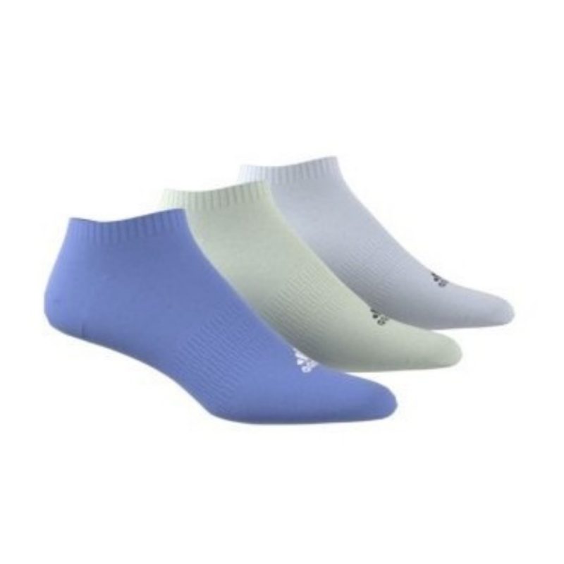 Adidas ถุงเท้า Cushioned Low-Cut Socks 3 Pairs | Blue Fusion/Linen Green/Halo Blue ( IC1334 ) - Image 5
