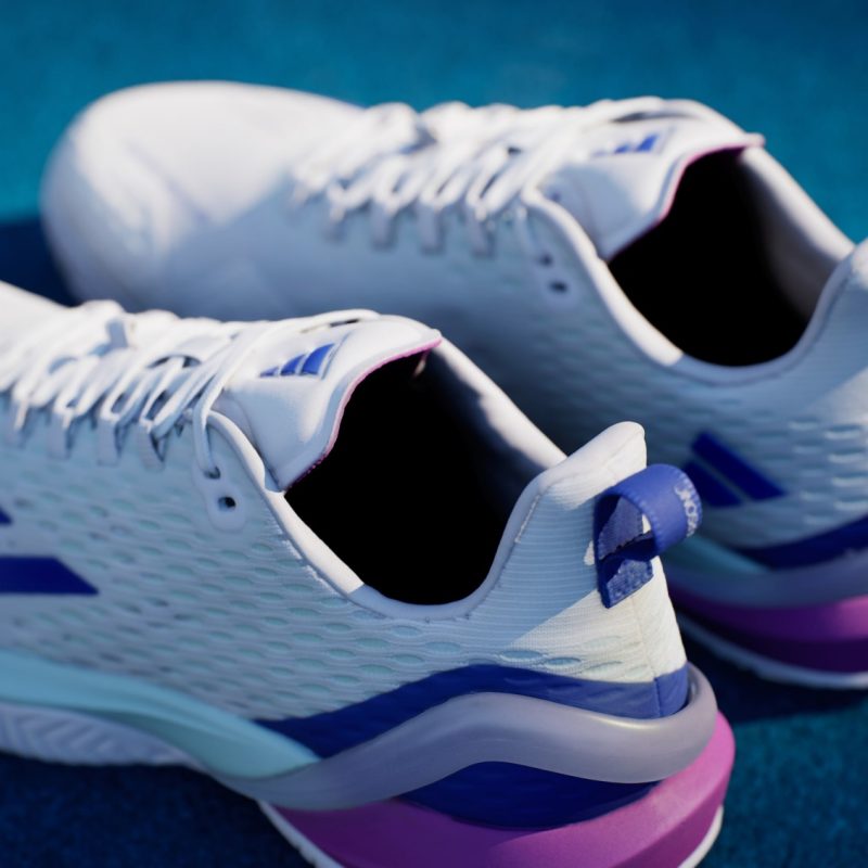 Adidas รองเท้าเทนนิสผู้ชาย Adizero Cybersonic | Cloud White / Lucid Blue / Semi Flash Aqua ( ID8562 ) - Image 10