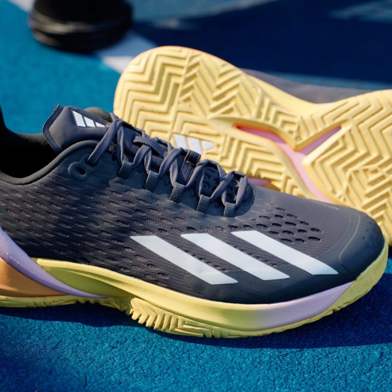 Adidas รองเท้าเทนนิสผู้ชาย Adizero Cybersonic | Aurbla/Zeromt/Spark ( IF0436 ) - Image 2