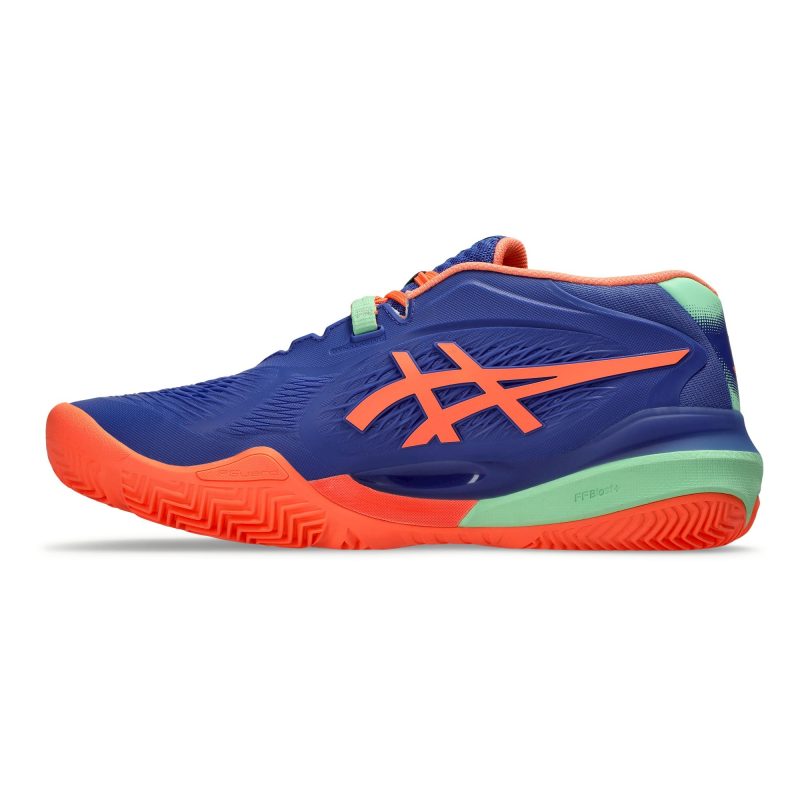 Asics รองเท้าเทนนิสผู้ชาย Gel-Resolution X Padel | Dark Cobalt/Vivid Coral ( 1041A492-402 ) - Image 4
