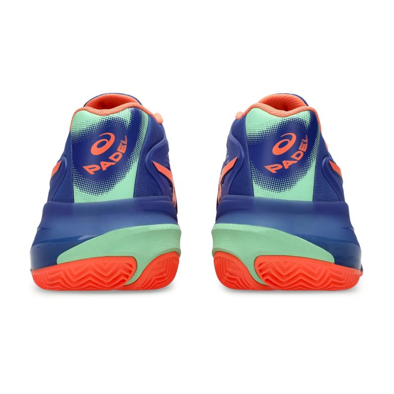 Asics รองเท้าเทนนิสผู้ชาย Gel-Resolution X Padel | Dark Cobalt/Vivid Coral ( 1041A492-402 ) - Image 6
