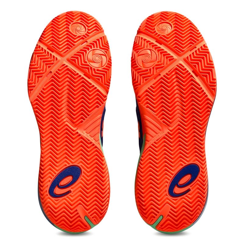 Asics รองเท้าเทนนิสผู้ชาย Gel-Resolution X Padel | Dark Cobalt/Vivid Coral ( 1041A492-402 ) - Image 7