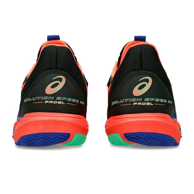 Asics รองเท้าเทนนิสผู้ชาย Solution Speed FF 3 Padel | Black/Vivid Coral ( 1041A496-001 ) - Image 6