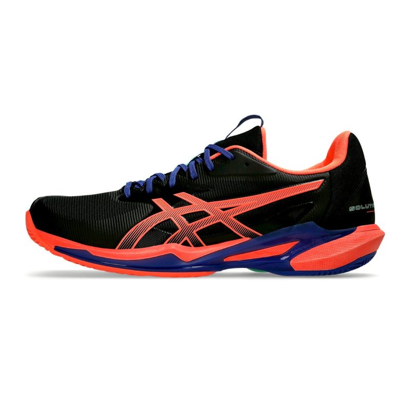 Asics รองเท้าเทนนิสผู้ชาย Solution Speed FF 3 Padel | Black/Vivid Coral ( 1041A496-001 ) - Image 5