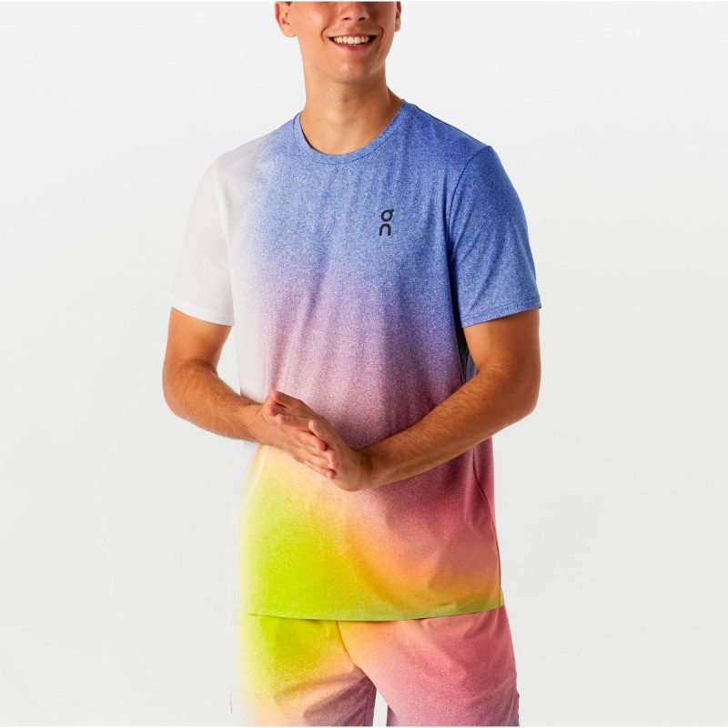 On เสื้อเทนนิสผู้ชาย Men’s Court-T | White/Inidigo ( 1ME10860629 ) - Image 4