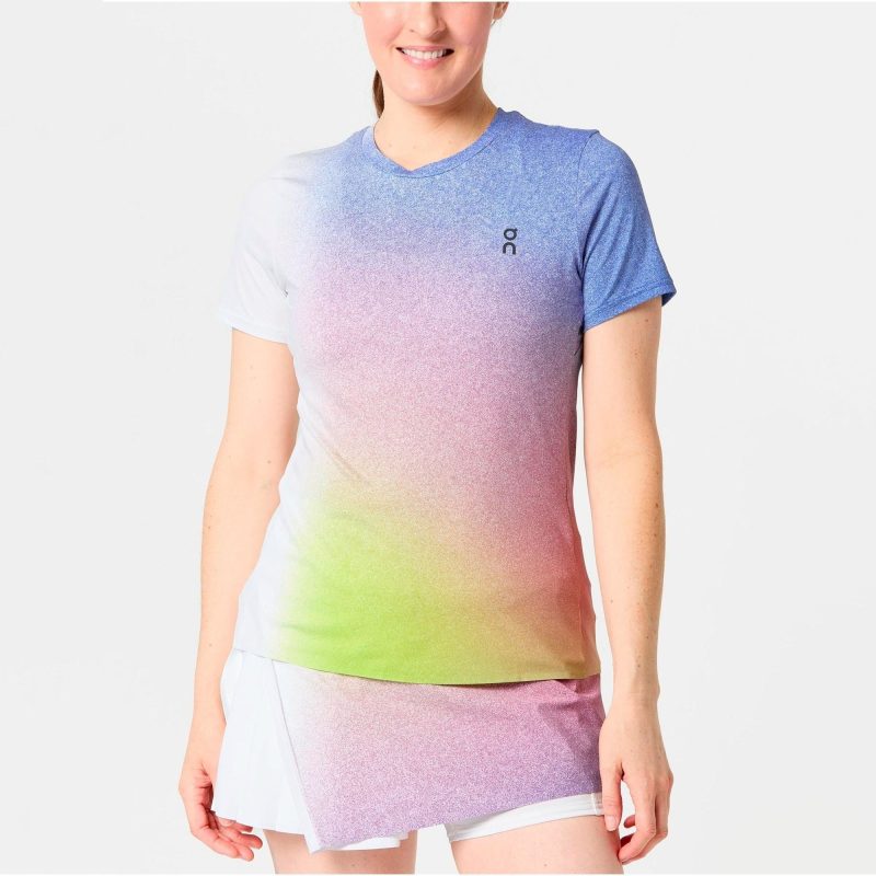 On เสื้อเทนนิสผู้หญิง Women’s Court-T | White/Indigo ( 1WE11080629 ) - Image 4