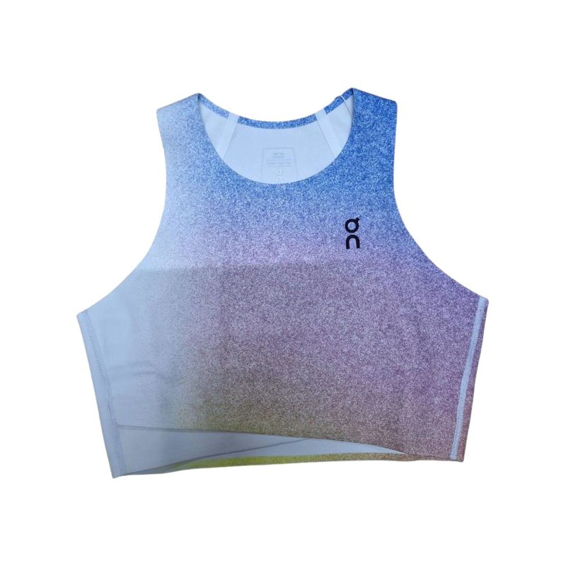 On เสื้อเทนนิสผู้หญิง Women’s Court Crop Top | White/Indigo ( 1WF11270629 ) - Image 2