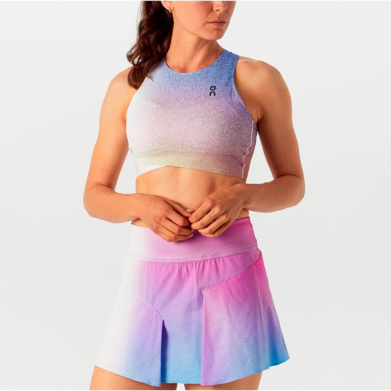 On เสื้อเทนนิสผู้หญิง Women’s Court Crop Top | White/Indigo ( 1WF11270629 ) - Image 4