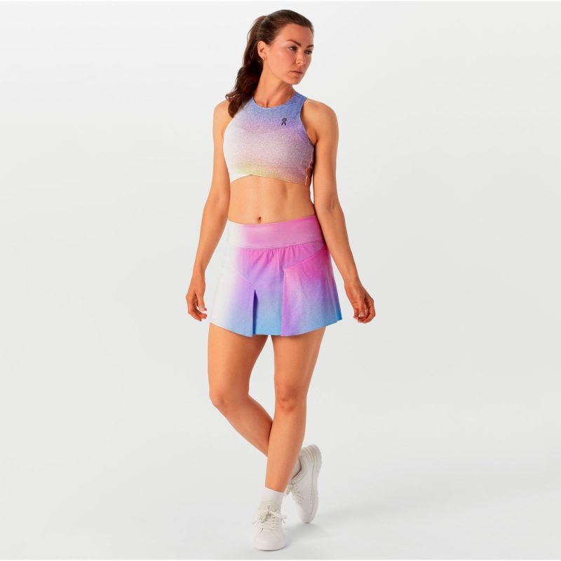 On เสื้อเทนนิสผู้หญิง Women’s Court Crop Top | White/Indigo ( 1WF11270629 ) - Image 6