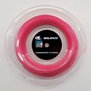 Solinco เอ็นไม้เทนนิส Confidential 17G/1.20mm Tennis String Reel | PINK ( CONFIPINK17CUT )