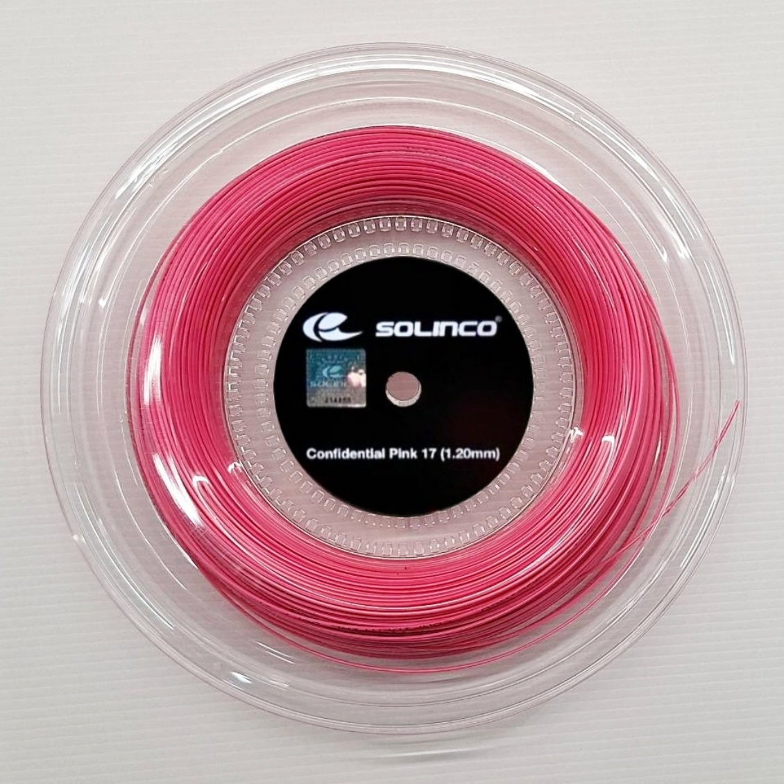 Solinco เอ็นไม้เทนนิส Confidential 17G/1.20mm Tennis String Reel | PINK ( CONFIPINK17CUT )
