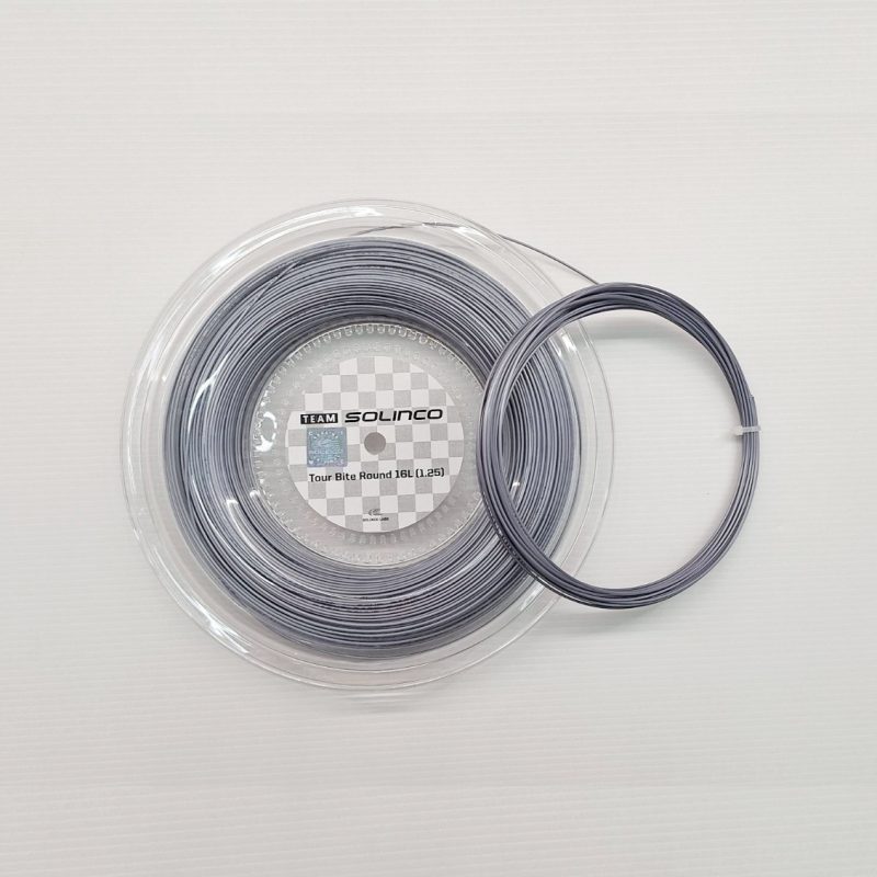 Solinco เอ็นไม้เททนิส Tour Bite 16L/1.25mm Tennis String Reel | Grey ( TOURBITEROUND16LCUT ) - Image 2