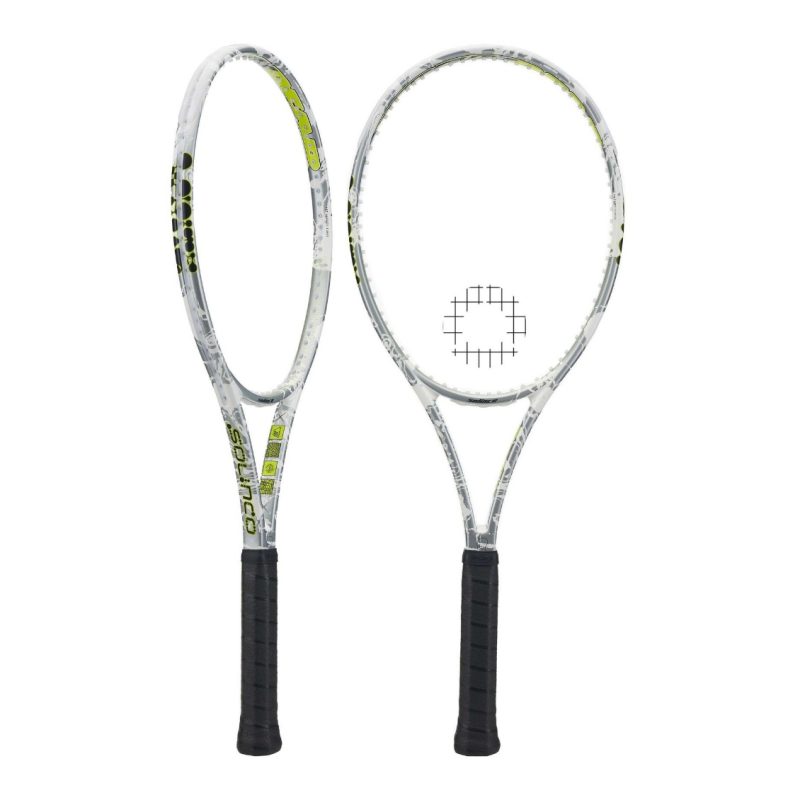 Solinco ไม้เทนนิส X Brain Dead Whiteout V2 Tennis Racket G2 | White/Grey ( WHITEOUT305V2 ) - Image 2