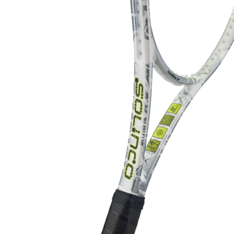 Solinco ไม้เทนนิส X Brain Dead Whiteout V2 Tennis Racket G2 | White/Grey ( WHITEOUT305V2 ) - Image 3