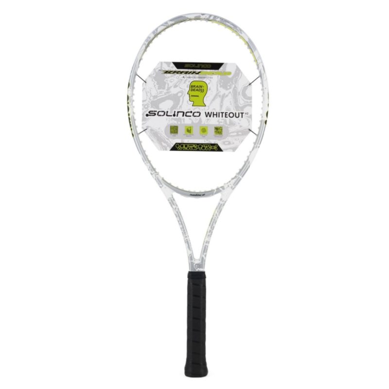 Solinco ไม้เทนนิส X Brain Dead Whiteout V2 Tennis Racket G2 | White/Grey ( WHITEOUT305V2 )
